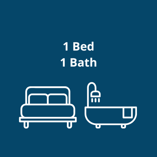 1 bed 1 bath